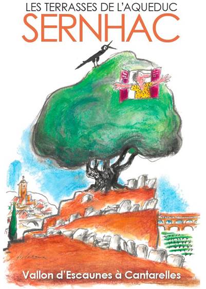 Vallon de Sernhac, Aqueduc Romain, Uzès à Nîmes, randonnée, tunnels romain